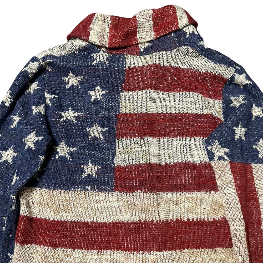 Denim & Supply Ralph Lauren American Flag Knit Cardigan Sweater NEW - Picture 10 of 12